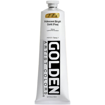 Golden Heavy Body Acrylic Iridescent Bright Gold(Fine)148ml S.7