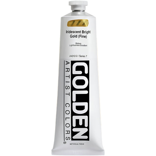 Golden Heavy Body Acrylic Iridescent Bright Gold(Fine)148ml S.7