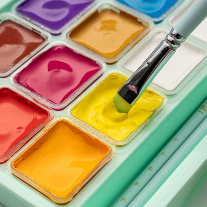 HIMI Twin Cup Gouache Set 18'li (Green Case Edition)
