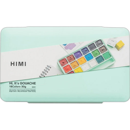 HIMI Twin Cup Gouache Set 18'li (Green Case Edition)