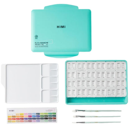 HIMI Twin Cup Gouache Set 48'li (Green Case Edition)