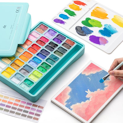 HIMI Twin Cup Gouache Set 48'li (Green Case Edition)