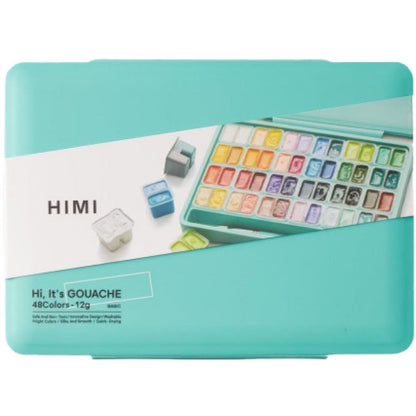 HIMI Twin Cup Gouache Set 48'li (Green Case Edition)