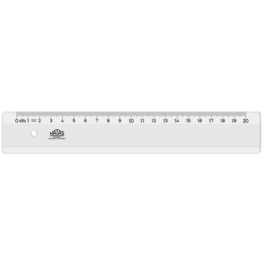 Hatas Plastik Cetvel 20cm