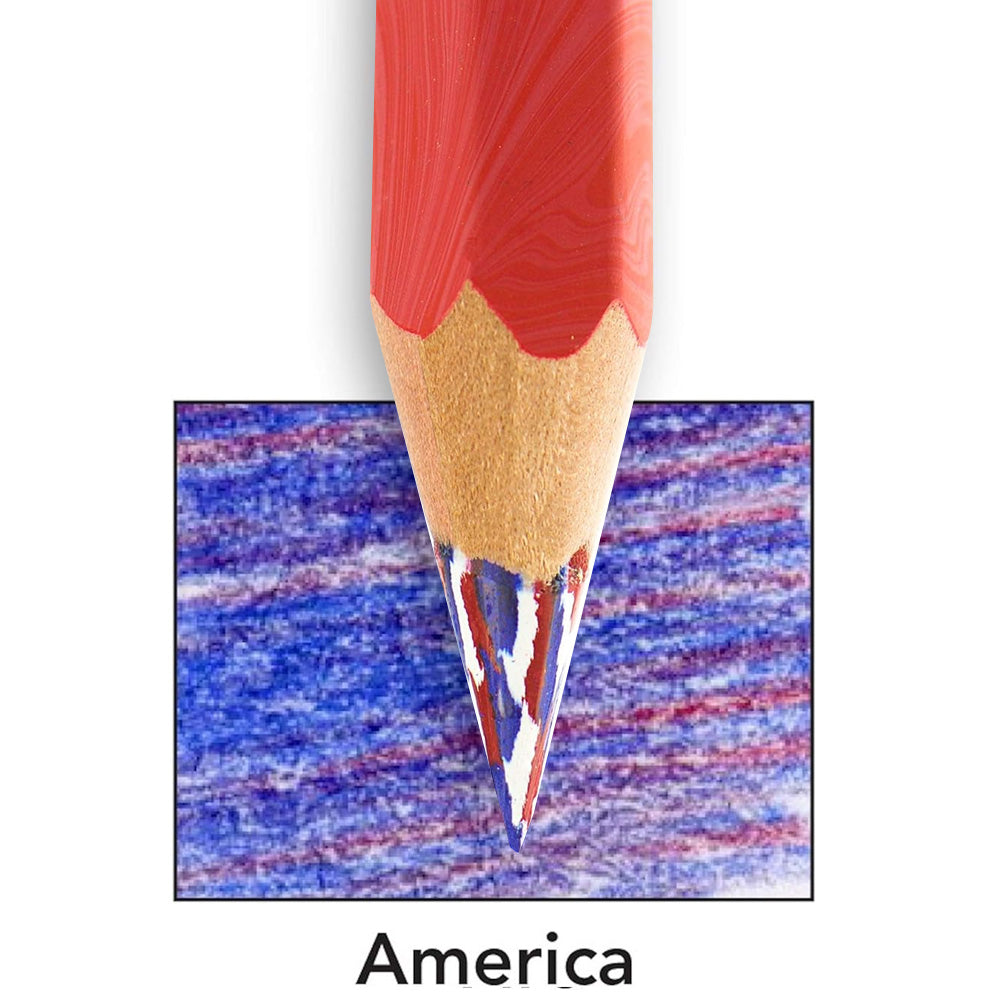 Koh-I-Noor Jumbo Magic Pencil America Red 3405