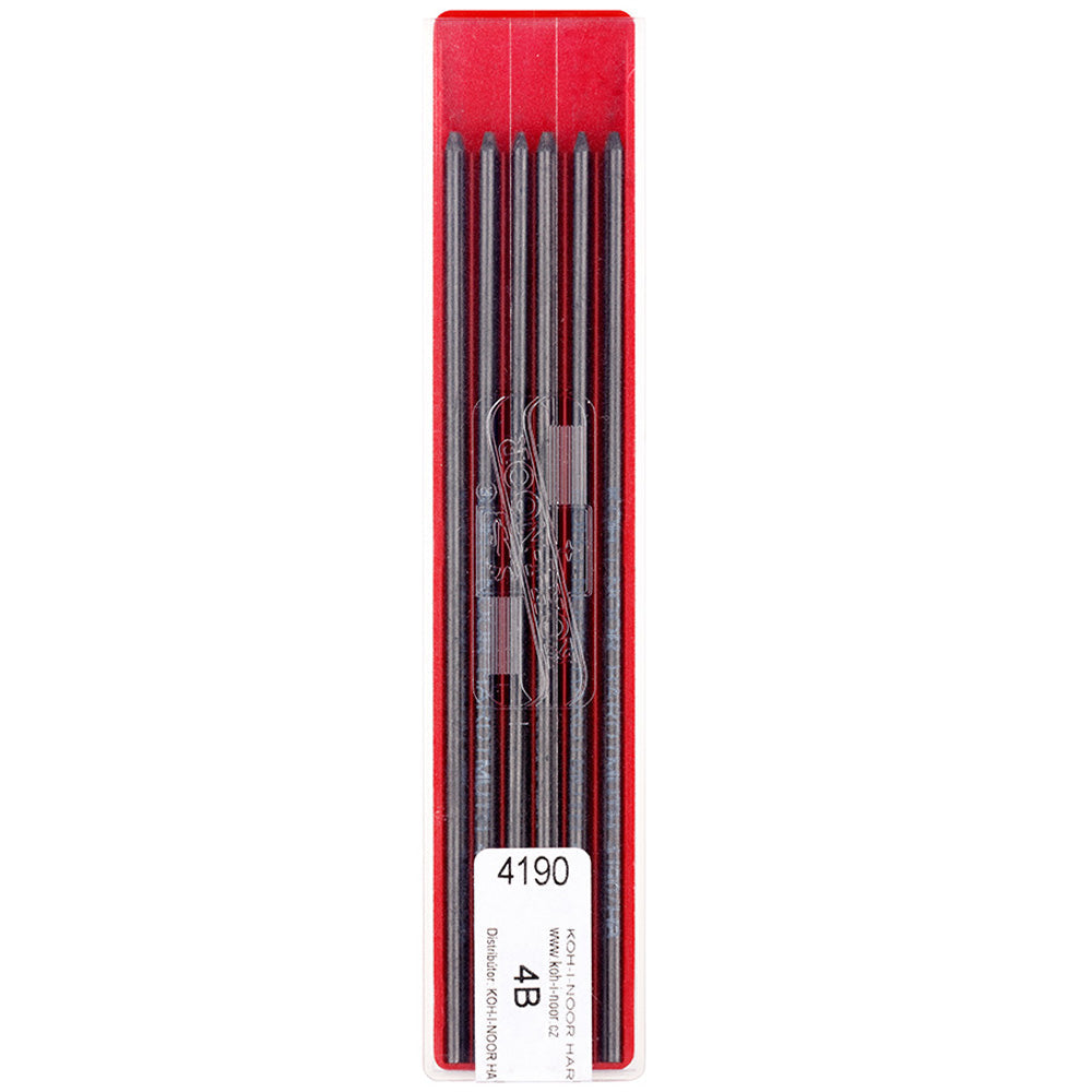 Koh-I-Noor Portmin Kalem Yedeği 2mm 4B 6'lı Set 4190