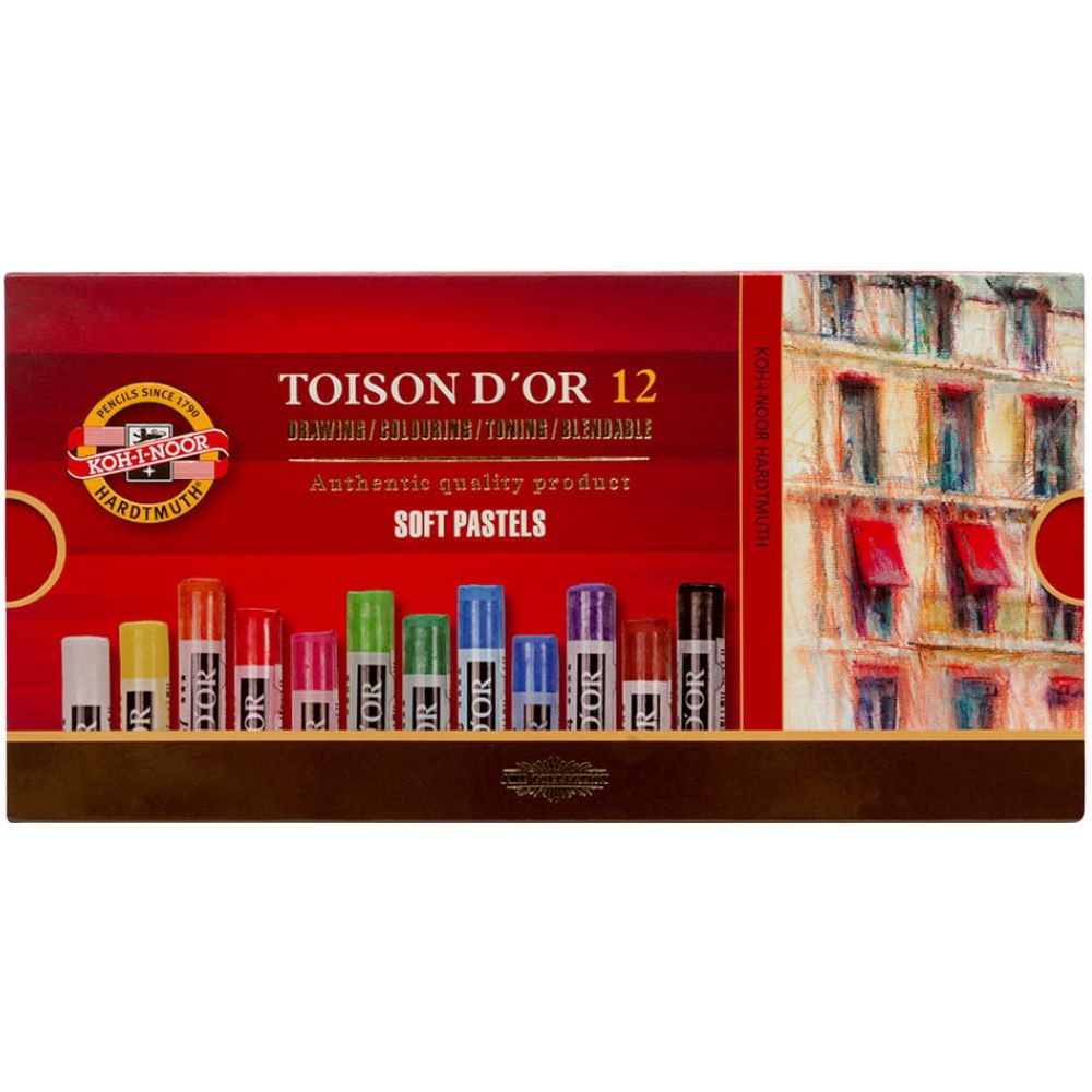 Koh-I-Noor Toison D'Or Soft Pastels 12'li Karton Kutu