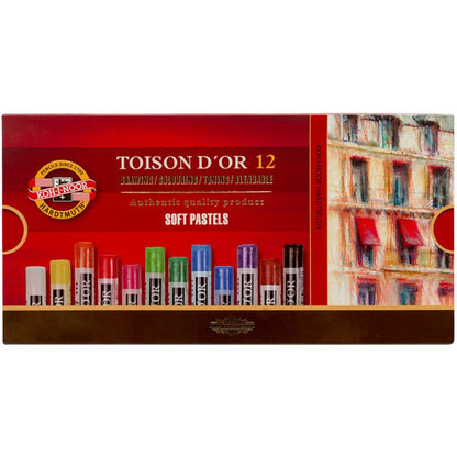 Koh-I-Noor Toison D'Or Soft Pastels 12'li Karton Kutu