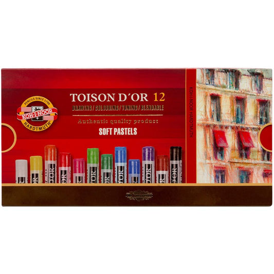 Koh-I-Noor Toison D'Or Soft Pastels 12'li Karton Kutu