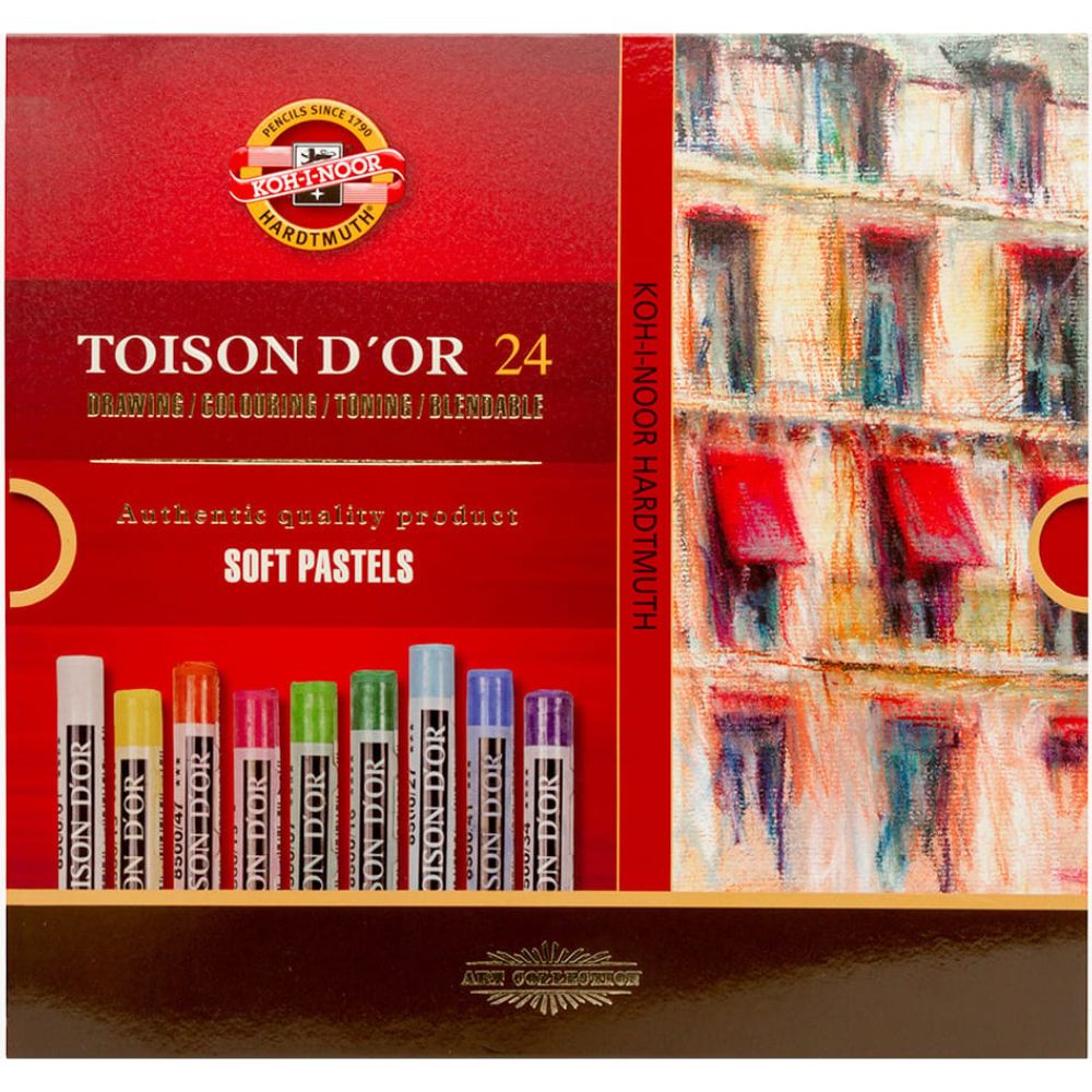 Koh-I-Noor Toison D'Or Soft Pastels 24'lü Karton Kutu