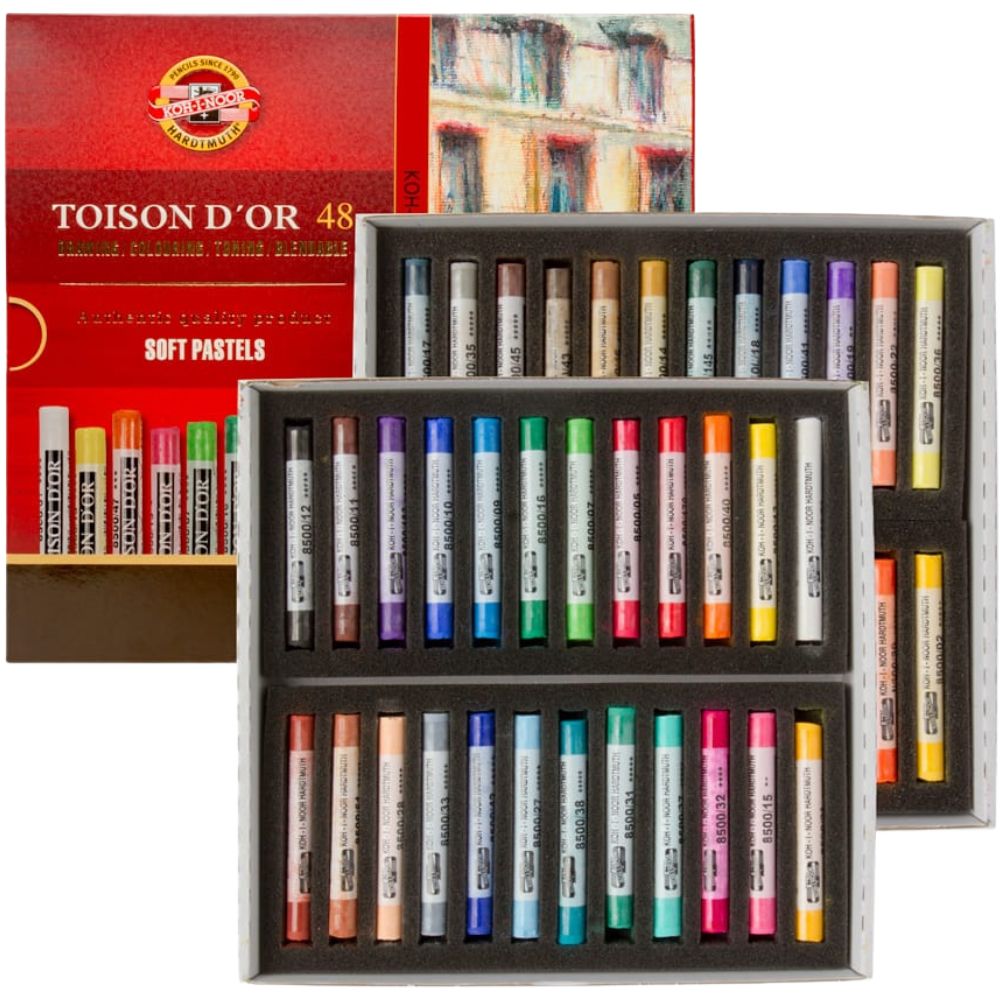 Koh-I-Noor Toison D'Or Soft Pastels 48'li Karton Kutu