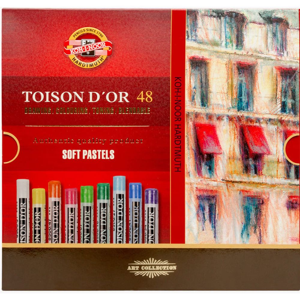 Koh-I-Noor Toison D'Or Soft Pastels 48'li Karton Kutu
