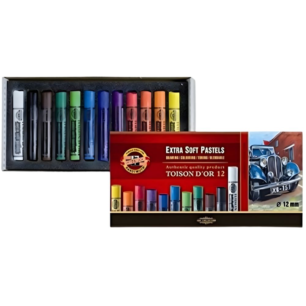Koh-I-Noor Toison D'Or Extra Soft Pastels 12'li Karton Kutu