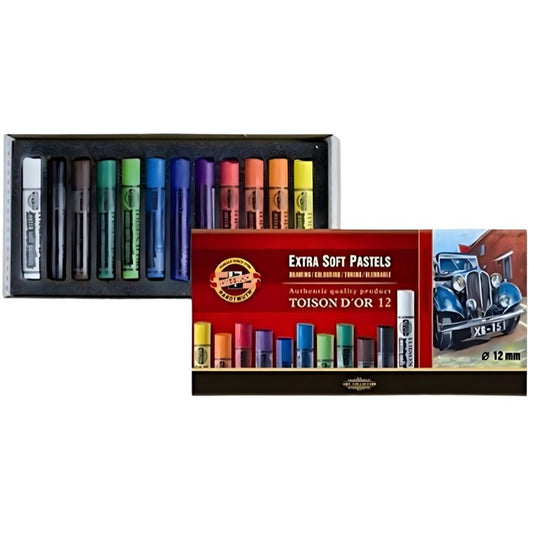 Koh-I-Noor Toison D'Or Extra Soft Pastels 12'li Karton Kutu