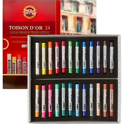 Koh-I-Noor Toison D'Or Extra Soft Pastels 24'lü Karton Kutu