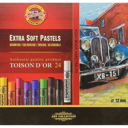 Koh-I-Noor Toison D'Or Extra Soft Pastels 24'lü Karton Kutu
