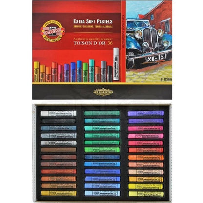 Koh-I-Noor Toison D'Or Extra Soft Pastels 36'lı Karton Kutu