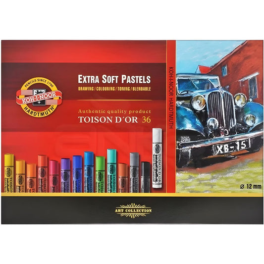 Koh-I-Noor Toison D'Or Extra Soft Pastels 36'lı Karton Kutu