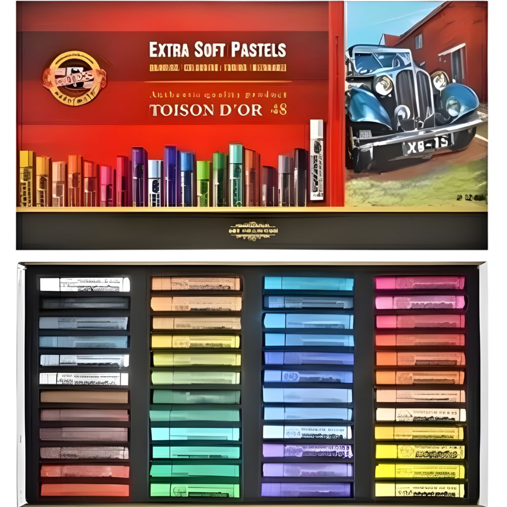Koh-I-Noor Toison D'Or Extra Soft Pastels 48'li Karton Kutu