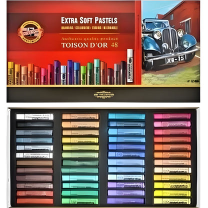 Koh-I-Noor Toison D'Or Extra Soft Pastels 48'li Karton Kutu