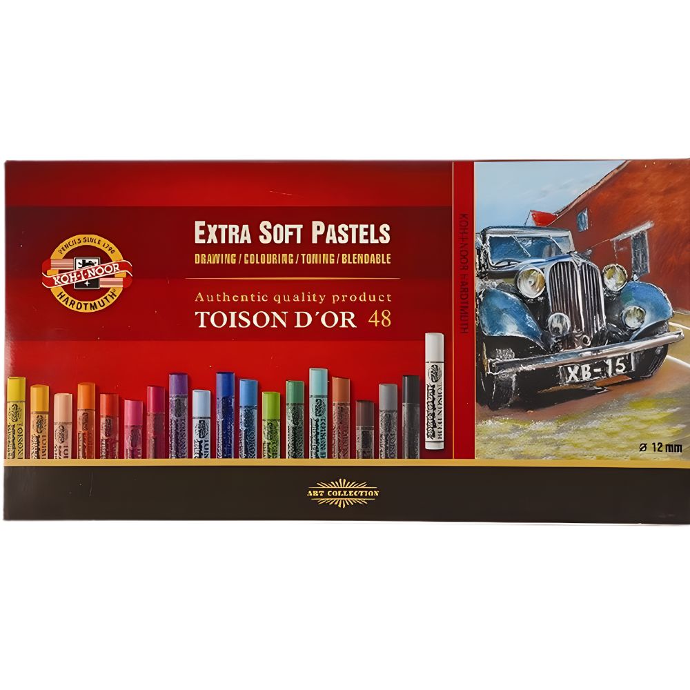 Koh-I-Noor Toison D'Or Extra Soft Pastels 48'li Karton Kutu