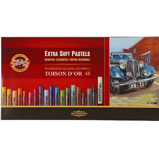 Koh-I-Noor Toison D'Or Extra Soft Pastels 48'li Karton Kutu