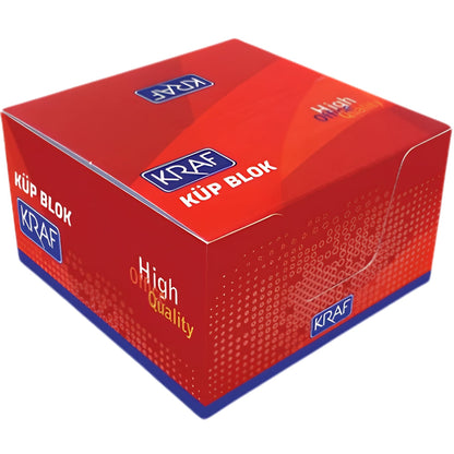 Kraf Küp Blok Beyaz 8X8cm