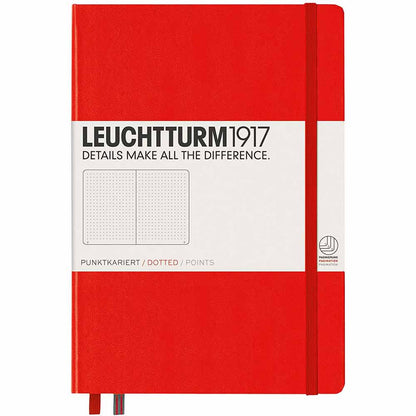 Leuchtturm 1917 Notebook Medium A5 Hardcover 251 Pages Dotted Red