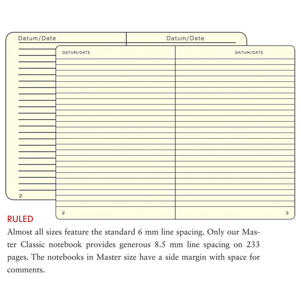 Leuchtturm 1917 Notebook Medium A5 Hardcover 251 Pages Ruled White