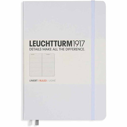 Leuchtturm 1917 Notebook Medium A5 Hardcover 251 Pages Ruled White