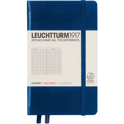 Leuchtturm 1917 Notebook Pocket A6 Hardcover 187 Pages Squared Navy