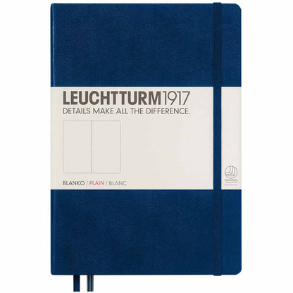 Leuchtturm 1917 Notebook Medium A5 Hardcover 251 Pages Plain Navy