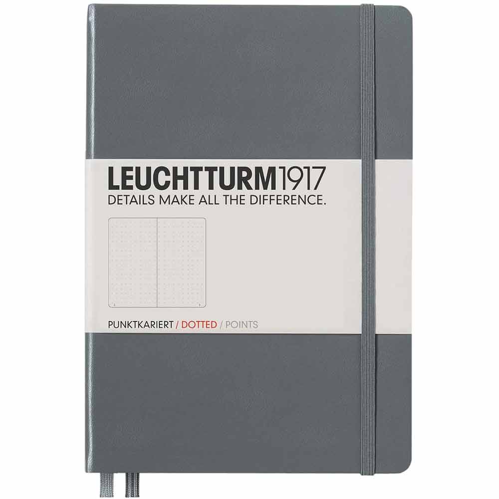 Leuchtturm 1917 Notebook Medium A5 Hardcover 251 Pages Dotted Anthracite