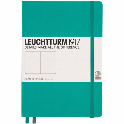 Leuchtturm 1917 Notebook Medium A5 Hardcover 251 Pages Plain Emerald