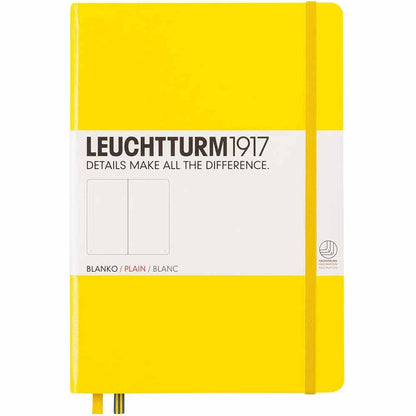 Leuchtturm 1917 Notebook Medium A5 Hardcover 251 Pages Plain Lemon