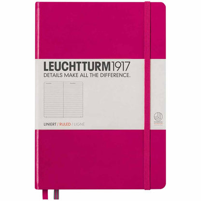 Leuchtturm 1917 Notebook Medium A5 Hardcover 251 Pages Ruled Berry
