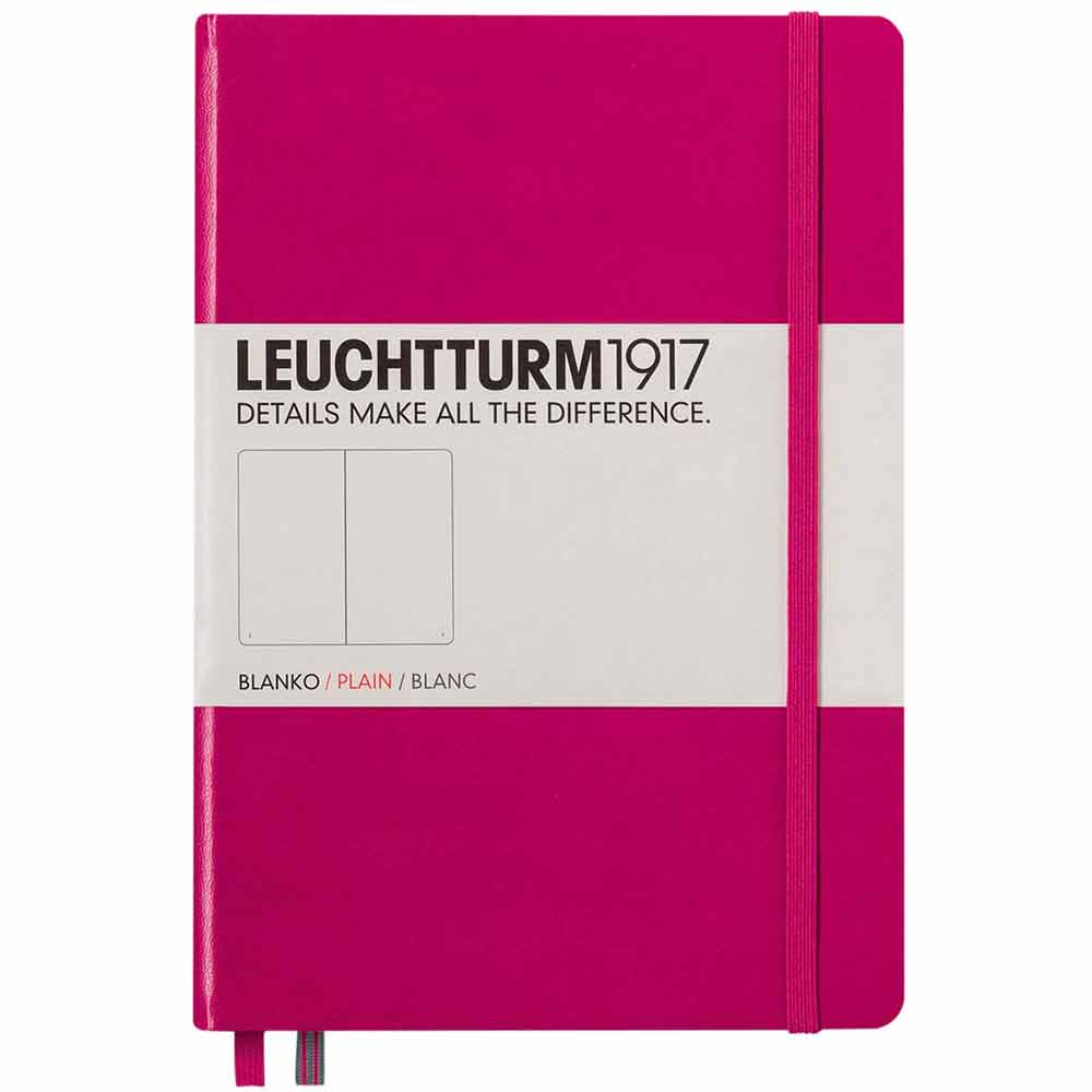Leuchtturm 1917 Notebook Medium A5 Hardcover 251 Pages Plain Berry