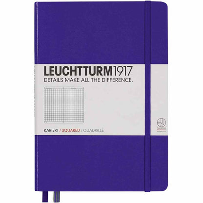 Leuchtturm 1917 Notebook Medium A5 Hardcover 251 Pages Squared Purple