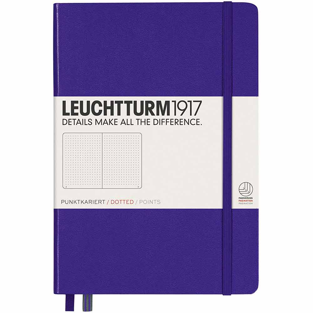 Leuchtturm 1917 Notebook Medium A5 Hardcover 251 Pages Dotted Purple