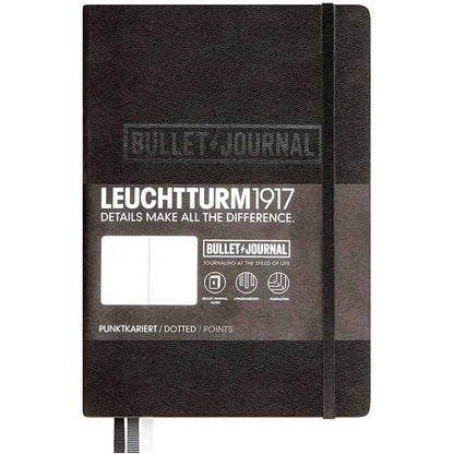 Leuchtturm 1917 Bullet Journal Medium A5 Hardcover 240 Pages Dotted Black