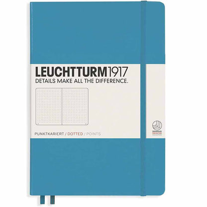 Leuchtturm 1917 Notebook Medium A5 Hardcover 251 Pages Dotted Nordic Blue