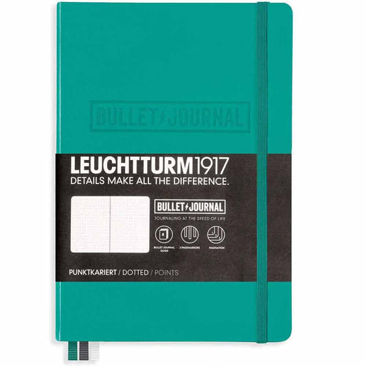 Leuchtturm 1917 Bullet Journal Medium A5 Hardcover 240 Pages Dotted Emerald