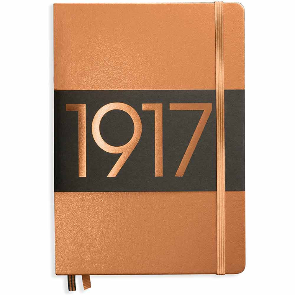 Leuchtturm 1917 Metallic Edition Notebook Medium A5 Hardcover 251 Pages Plain Copper