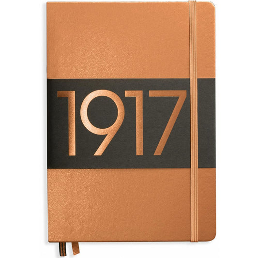 Leuchtturm 1917 Metallic Edition Notebook Medium A5 Hardcover 251 Pages Dotted Copper