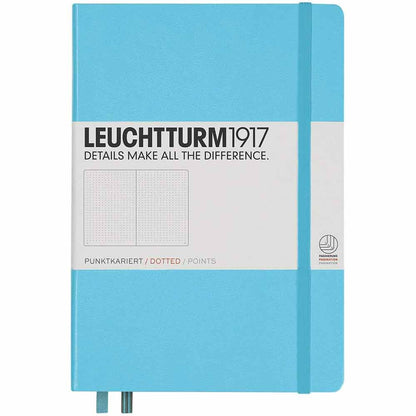 Leuchtturm 1917 Notebook Medium A5 Hardcover 251 Pages Dotted Ice Blue