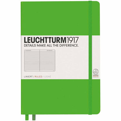 Leuchtturm 1917 Notebook Medium A5 Hardcover 251 Pages Ruled Fresh Green