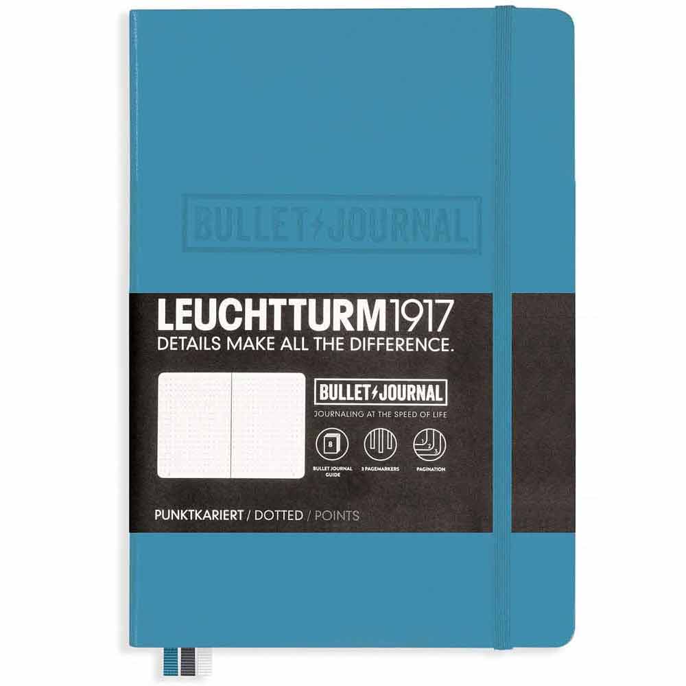 Leuchtturm 1917 Bullet Journal Medium A5 Hardcover 240 Pages Dotted Nordic Blue
