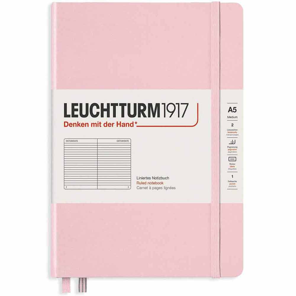 Leuchtturm 1917 Muted Colours Notebook Medium A5 Hardcover 251 Pages Ruled Powder