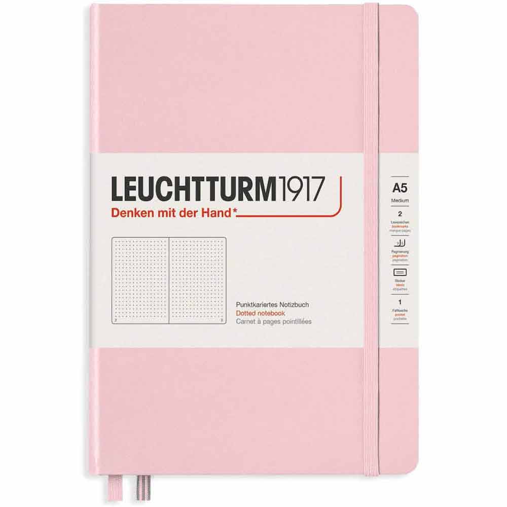 Leuchtturm 1917 Muted Colours Notebook Medium A5 Hardcover 251 Pages Dotted Powder