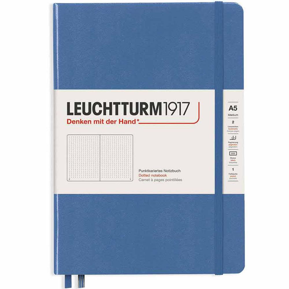 Leuchtturm 1917 Muted Colours Notebook Medium A5 Hardcover 251 Pages Dotted Denim